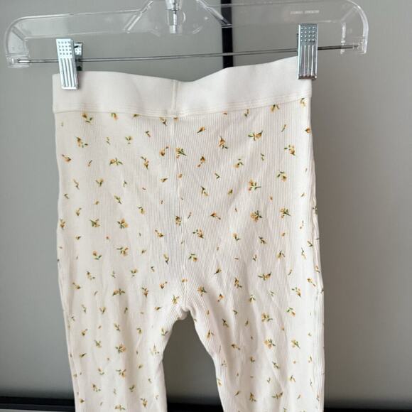 Skims Rib Leggings Size XXS Marigold Rosebud Print Pants Pajamas NEW NWT - Picture 6 of 14